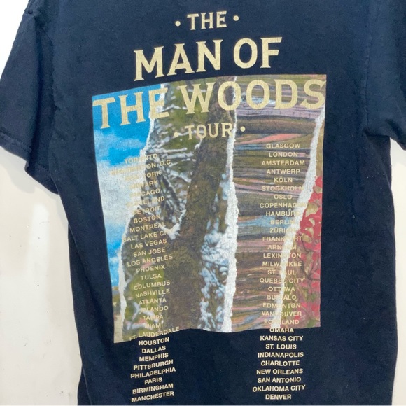 Justin Timberlake Music Concert Man Of The Woods Tour T-Shirt Size S - Picture 5 of 8